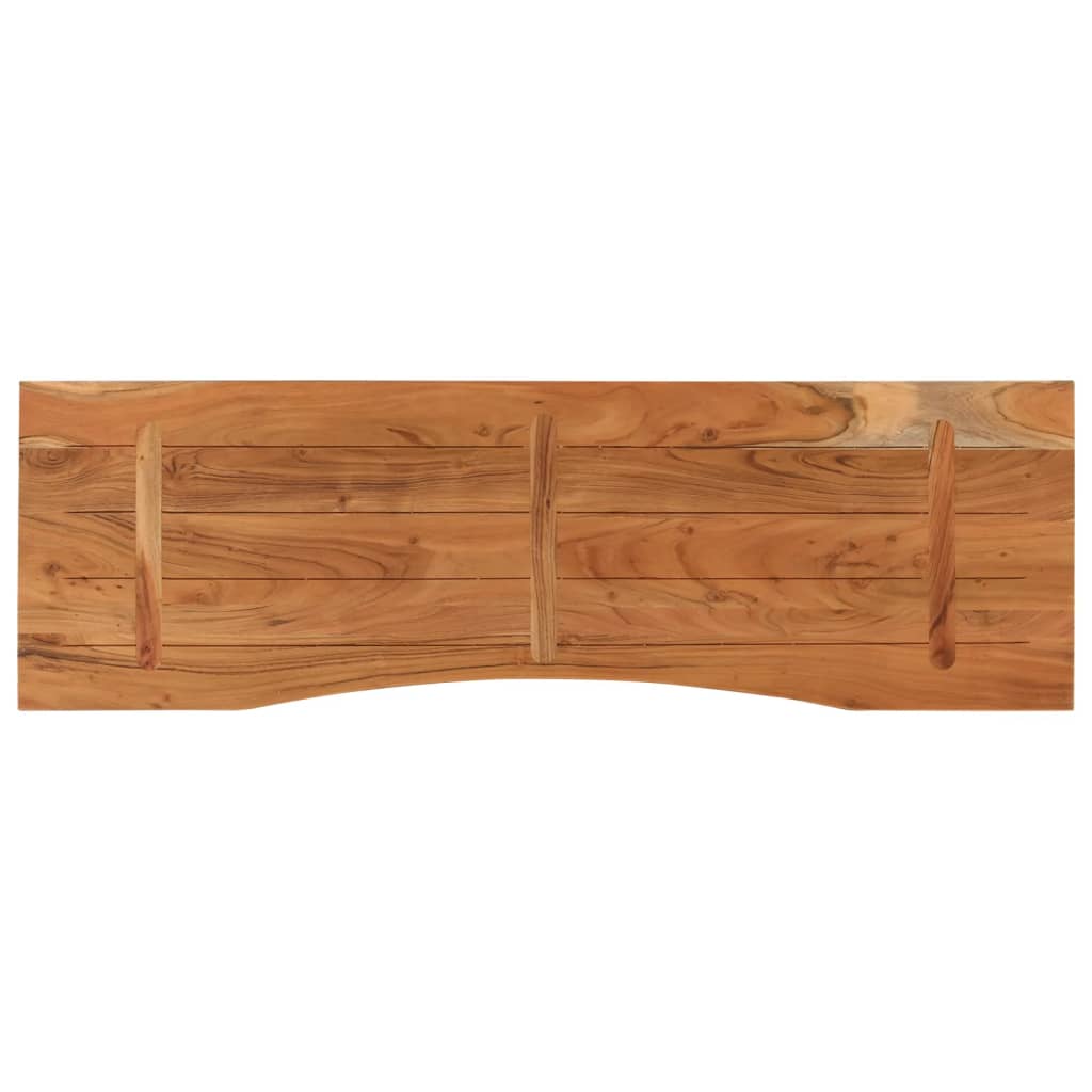 vidaXL Blat biurka, 140x50x2,5 cm, prostokątny, lite drewno akacjowe