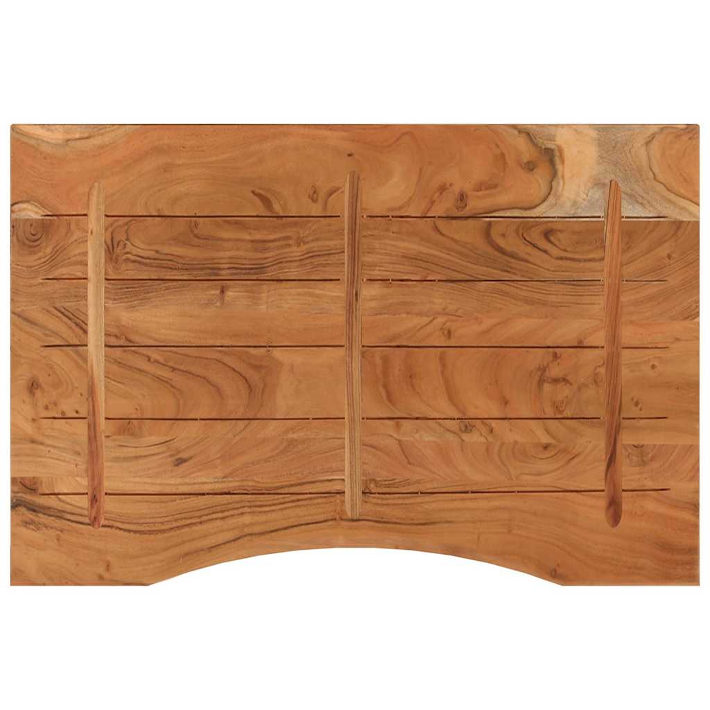 vidaXL Blat biurka, 80x60x2,5 cm, prostokątny, lite drewno akacjowe