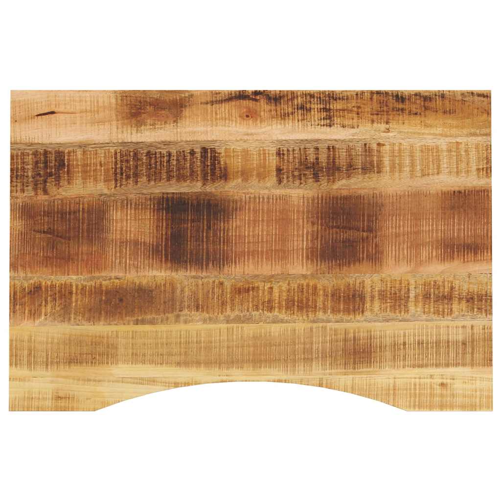 vidaXL Blat biurka, z wycięciem, 80x50x2,5 cm, surowe drewno mango