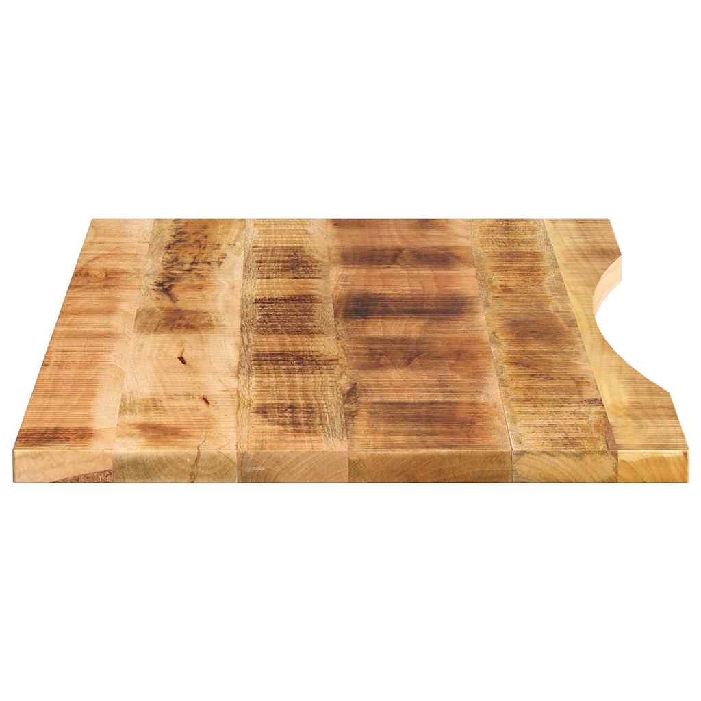 vidaXL Blat biurka, z wycięciem, 140x50x2,5 cm, surowe drewno mango