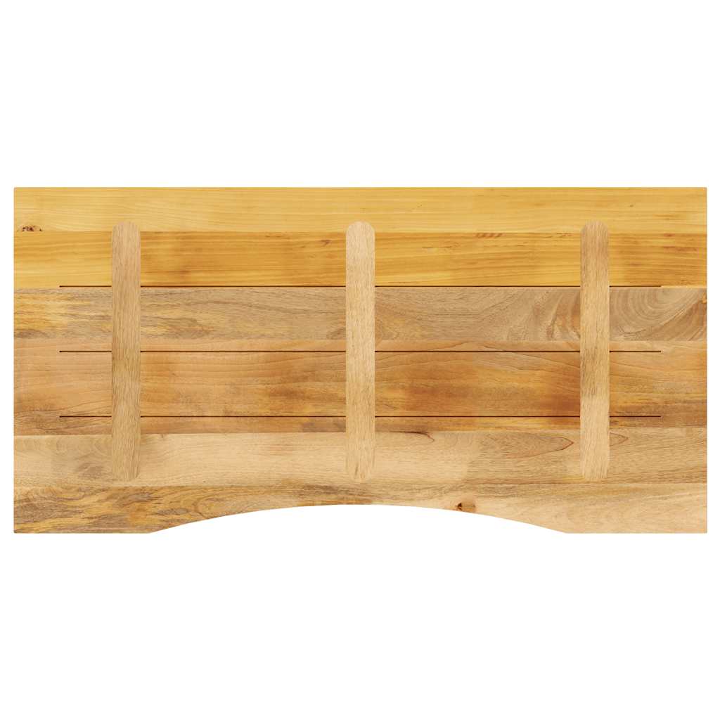 vidaXL Blat biurka, z wycięciem, 140x50x2,5 cm, surowe drewno mango