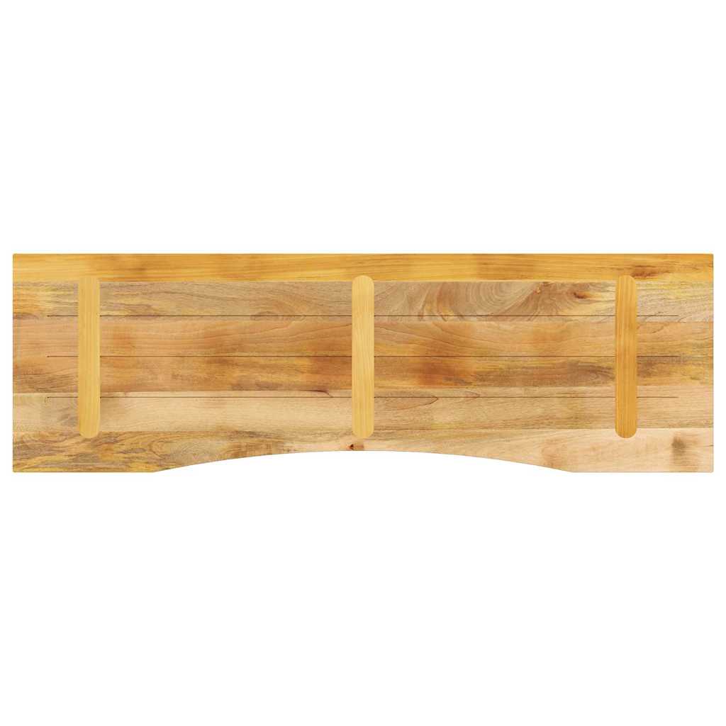 vidaXL Blat biurka, z wycięciem, 160x50x2,5 cm, surowe drewno mango
