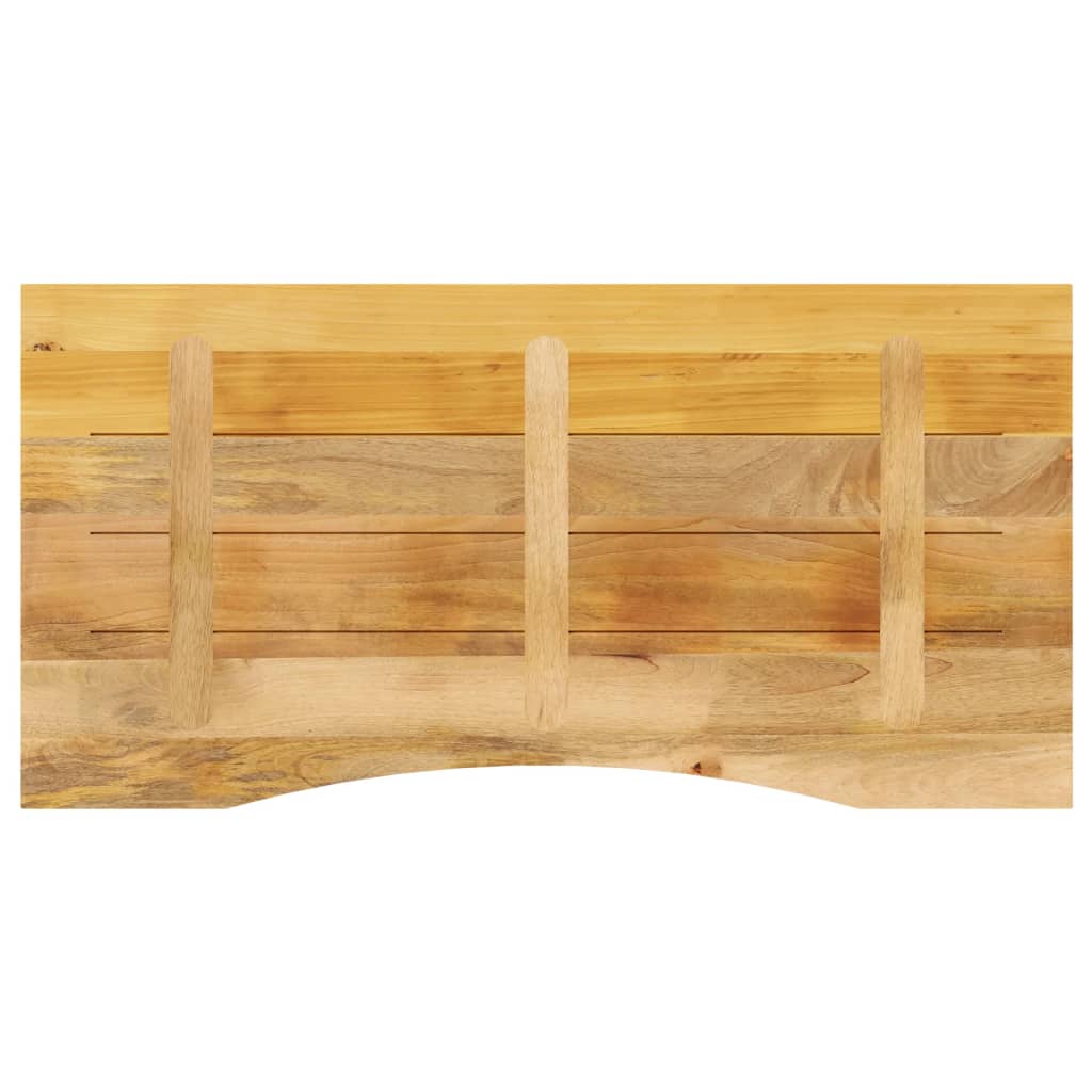 vidaXL Blat biurka, z wycięciem, 140x60x2,5 cm, surowe drewno mango