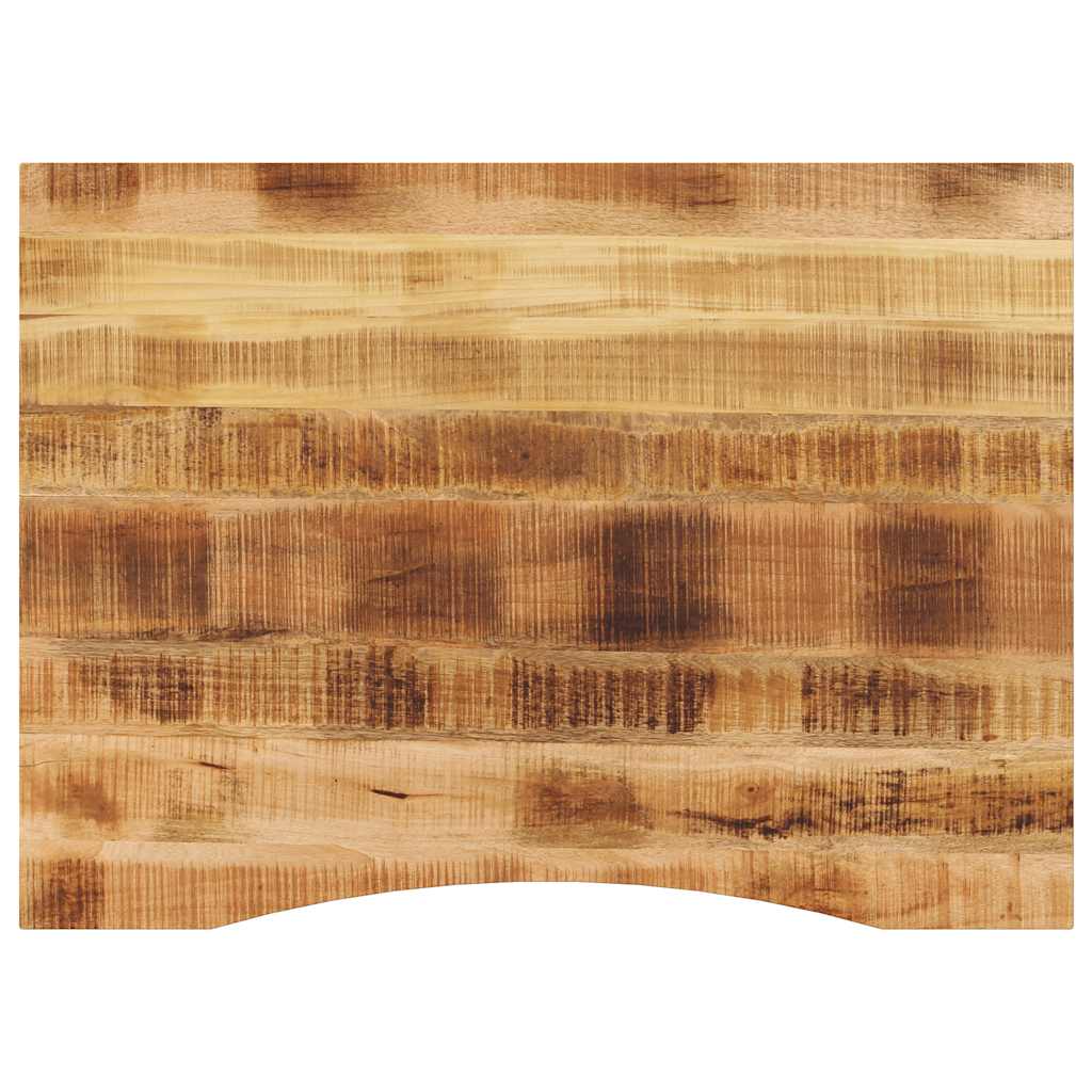 vidaXL Blat biurka, z wycięciem, 100x80x2,5 cm, surowe drewno mango