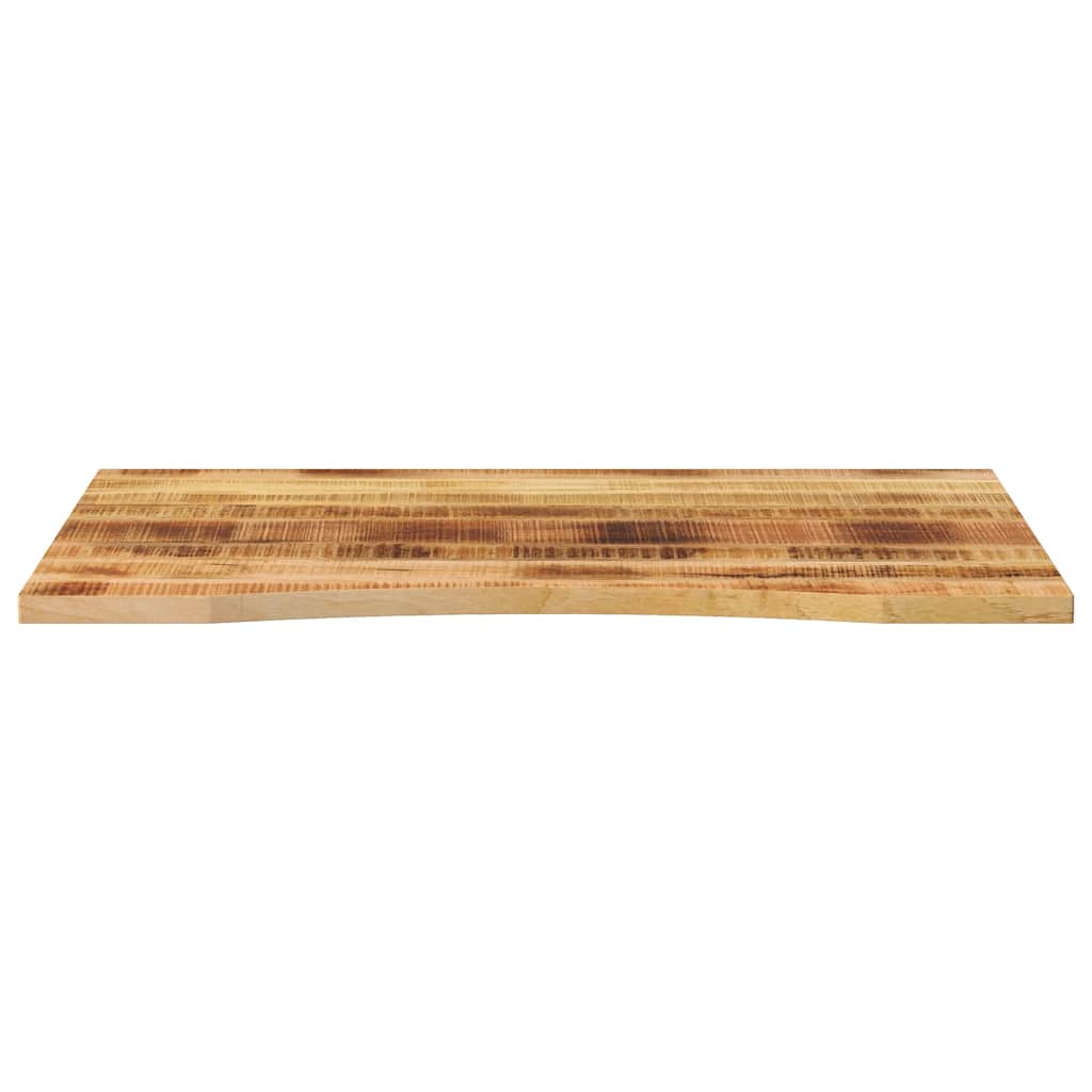 vidaXL Blat biurka, z wycięciem, 100x80x2,5 cm, surowe drewno mango