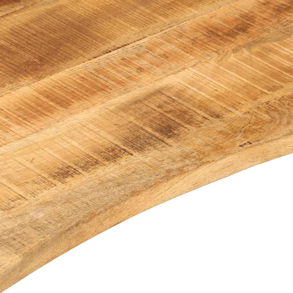 vidaXL Blat biurka, z wycięciem, 100x80x2,5 cm, surowe drewno mango