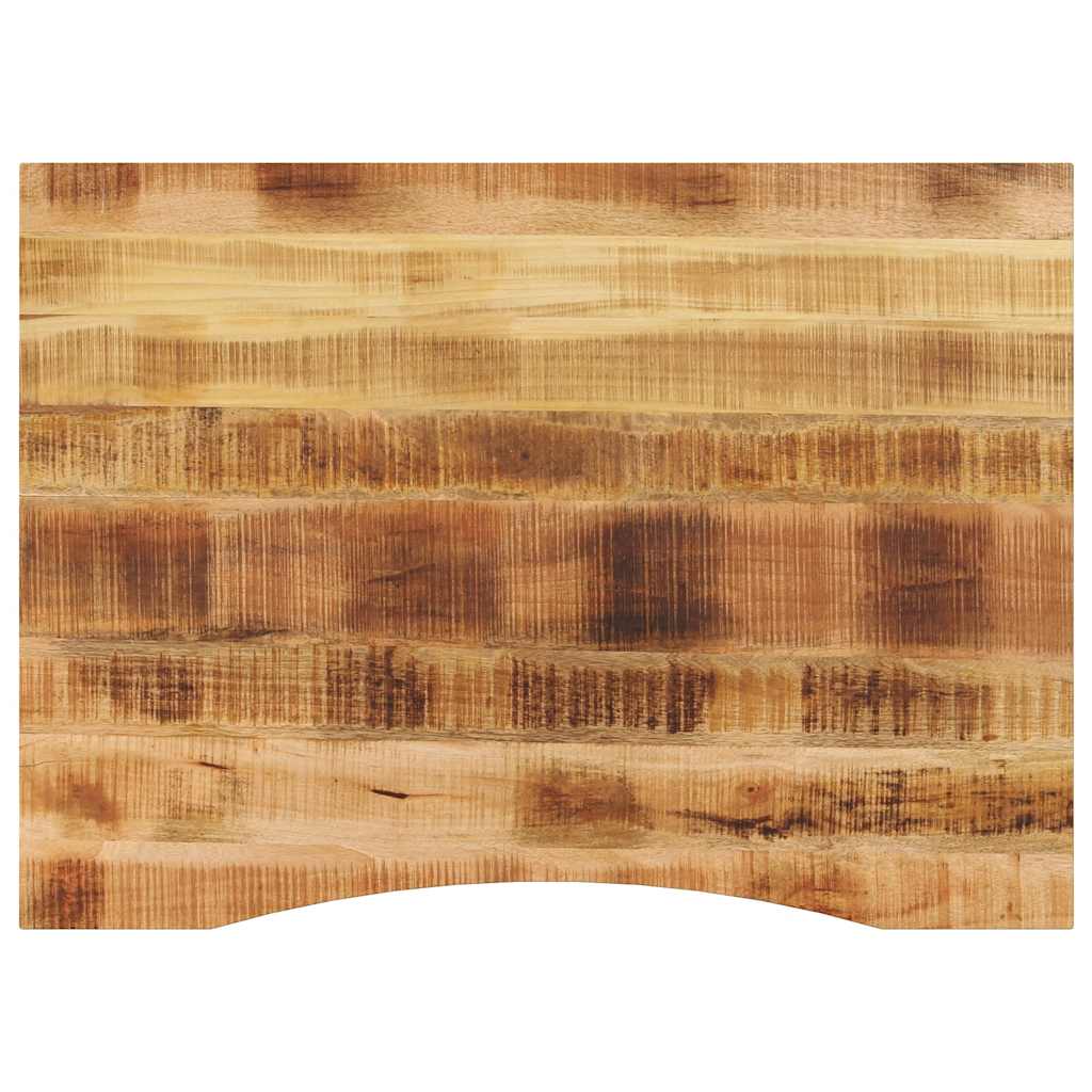 vidaXL Blat biurka, z wycięciem, 110x80x2,5 cm, surowe drewno mango