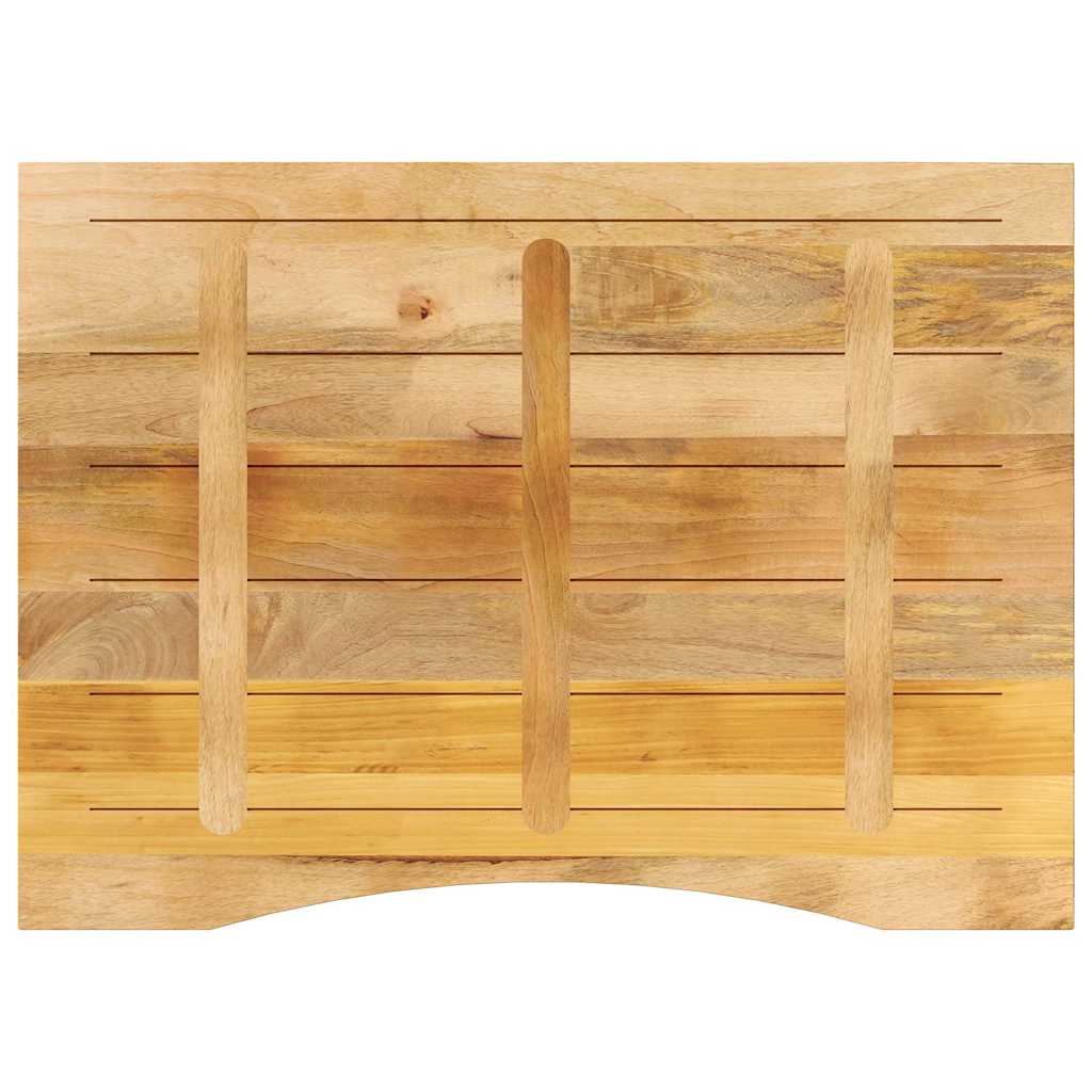 vidaXL Blat biurka, z wycięciem, 110x80x2,5 cm, surowe drewno mango