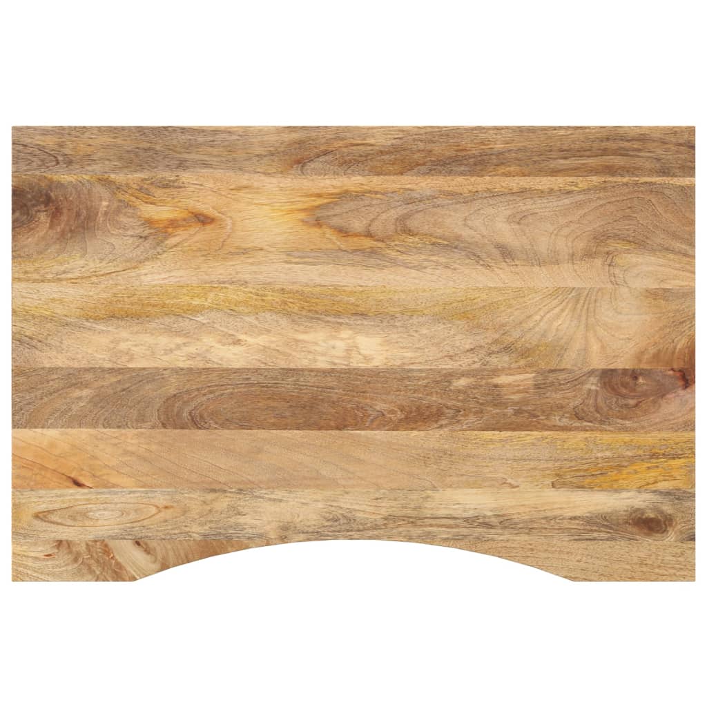 vidaXL Blat biurka, z wycięciem, 100x50x2,5 cm, surowe drewno mango