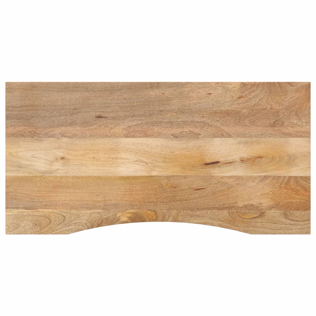 vidaXL Blat biurka, z wycięciem, 110x50x2,5 cm, surowe drewno mango