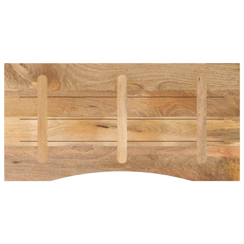vidaXL Blat biurka, z wycięciem, 110x50x2,5 cm, surowe drewno mango