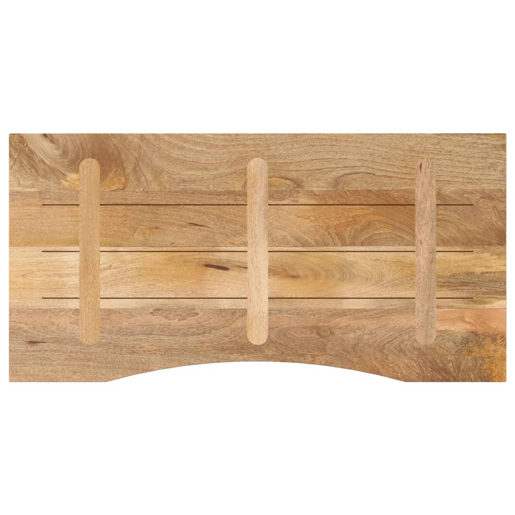 vidaXL Blat biurka, z wycięciem, 120x50x2,5 cm, surowe drewno mango