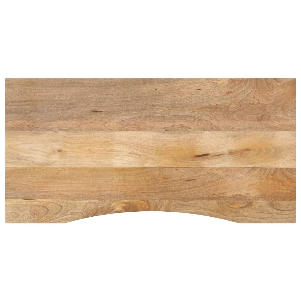 vidaXL Blat biurka, z wycięciem, 140x50x2,5 cm, surowe drewno mango