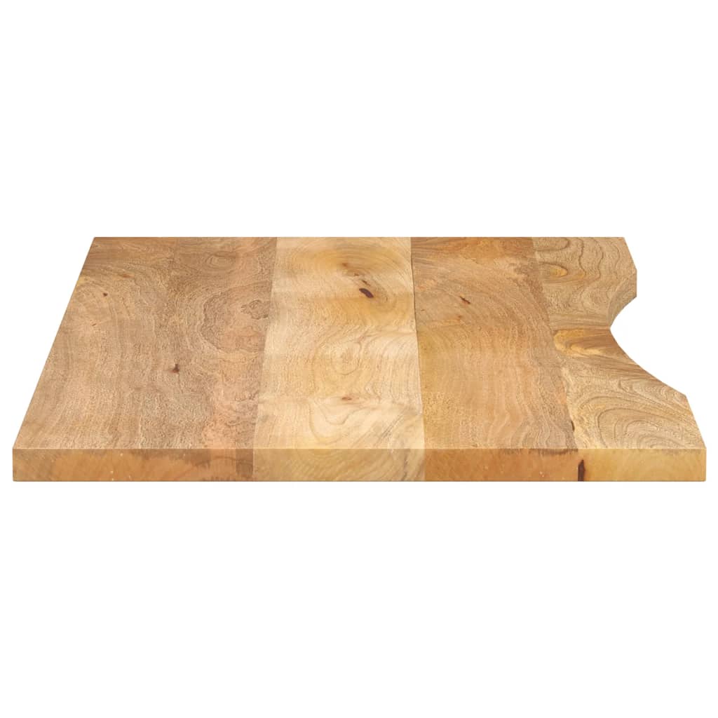 vidaXL Blat biurka, z wycięciem, 140x50x2,5 cm, surowe drewno mango
