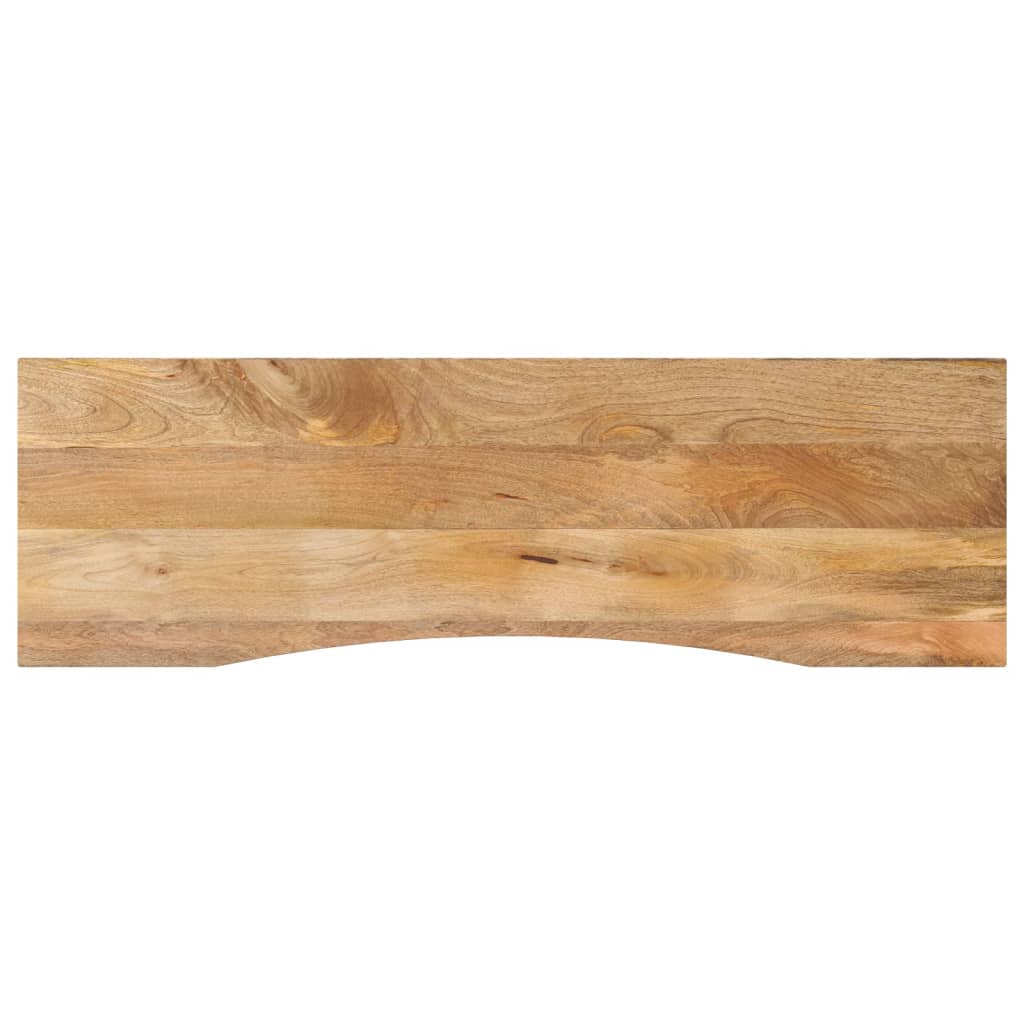 vidaXL Blat biurka, z wycięciem, 160x50x2,5 cm, surowe drewno mango