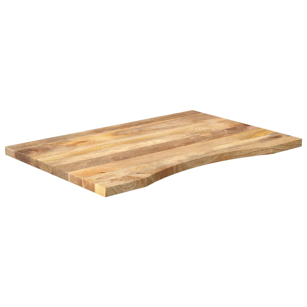 vidaXL Blat biurka, z wycięciem, 90x60x2,5 cm, surowe drewno mango