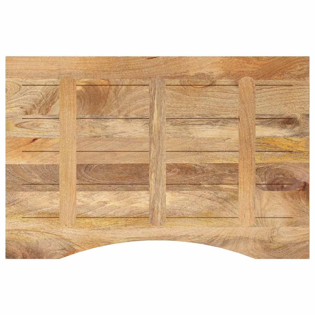 vidaXL Blat biurka, z wycięciem, 100x60x2,5 cm, surowe drewno mango