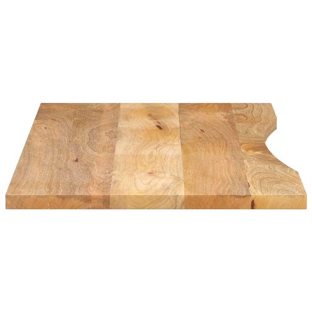 vidaXL Blat biurka, z wycięciem, 140x60x2,5 cm, surowe drewno mango