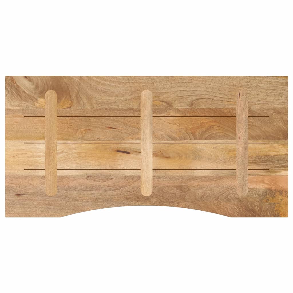 vidaXL Blat biurka, z wycięciem, 140x60x2,5 cm, surowe drewno mango