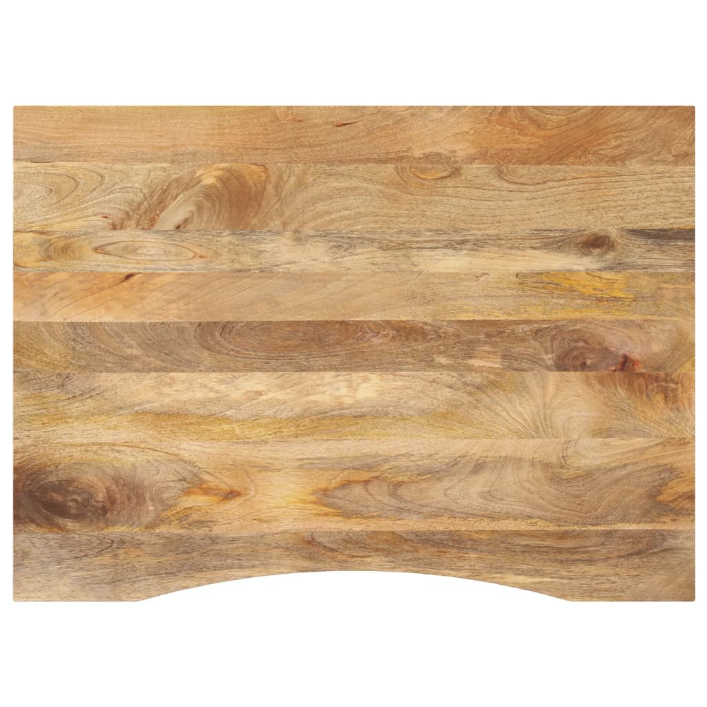 vidaXL Blat biurka, z wycięciem, 110x80x2,5 cm, surowe drewno mango