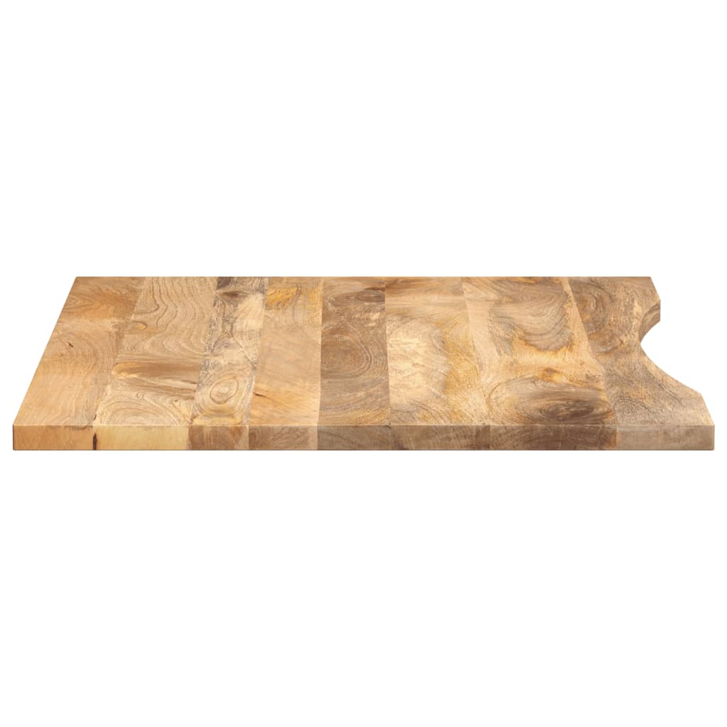 vidaXL Blat biurka, z wycięciem, 110x80x2,5 cm, surowe drewno mango