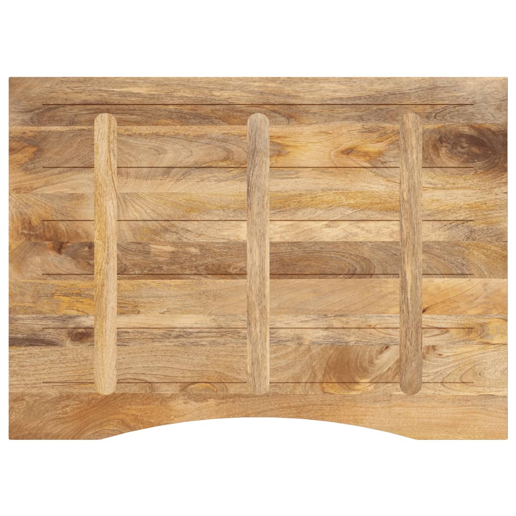 vidaXL Blat biurka, z wycięciem, 110x80x2,5 cm, surowe drewno mango