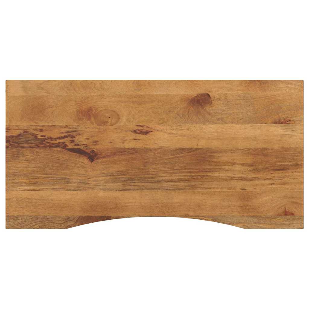 vidaXL Blat biurka, z wycięciem, 110x50x2,5 cm, surowe drewno mango