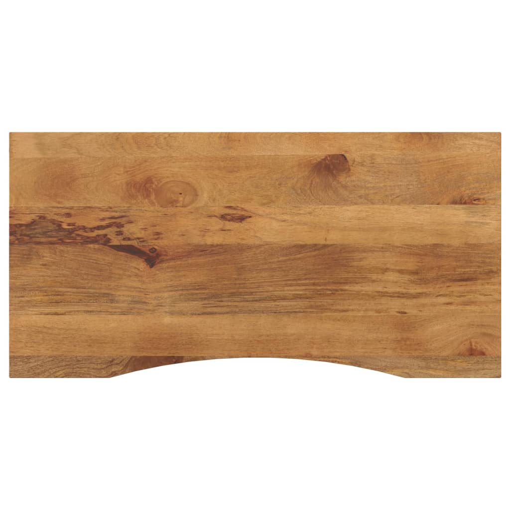 vidaXL Blat biurka, z wycięciem, 120x50x2,5 cm, surowe drewno mango