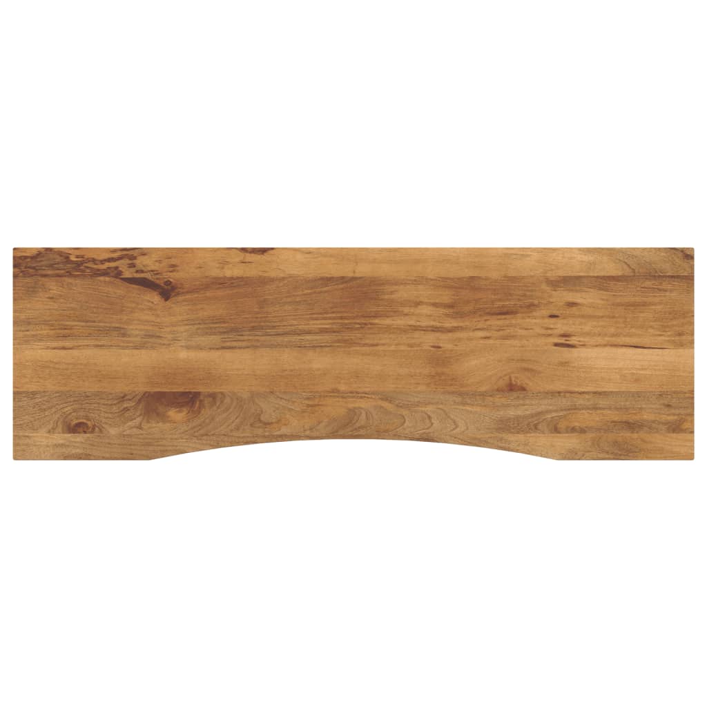 vidaXL Blat biurka, z wycięciem, 160x50x2,5 cm, surowe drewno mango