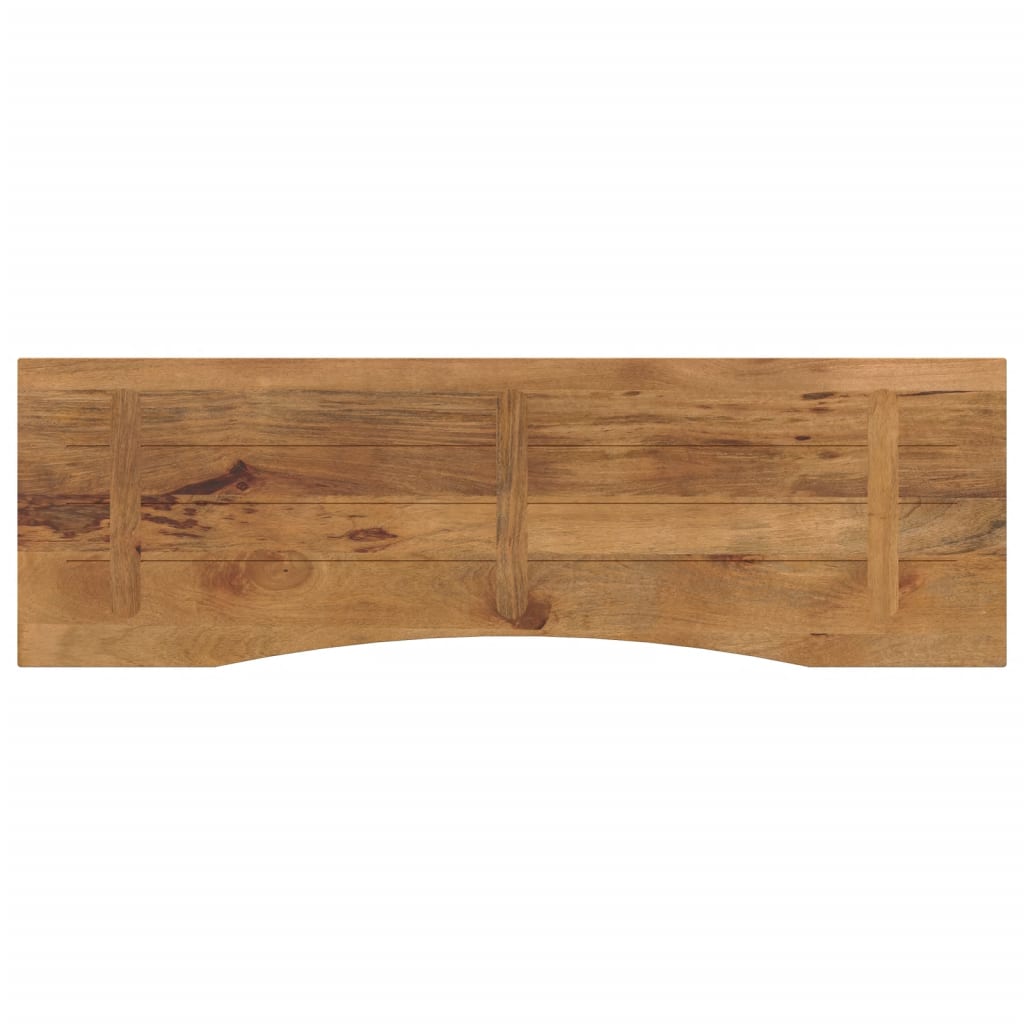 vidaXL Blat biurka, z wycięciem, 160x50x2,5 cm, surowe drewno mango