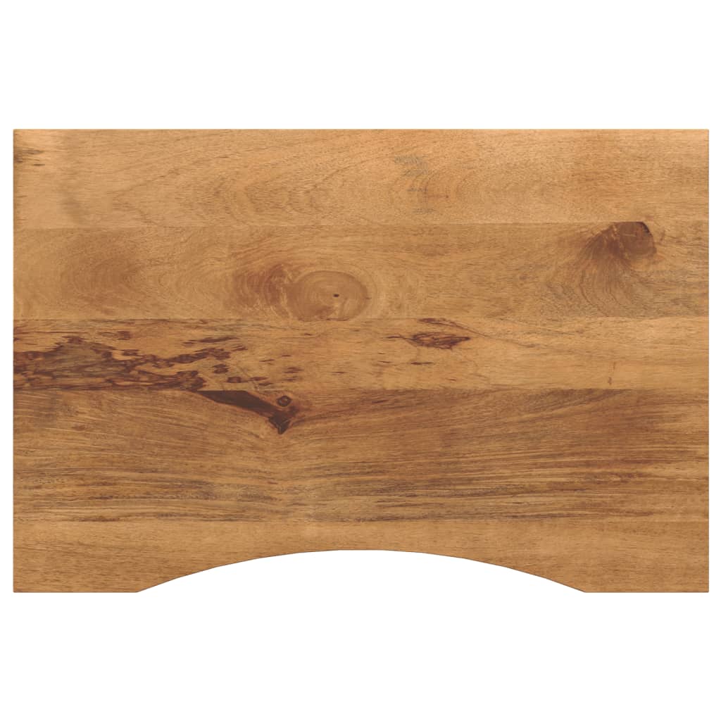 vidaXL Blat biurka, z wycięciem, 90x60x2,5 cm, surowe drewno mango