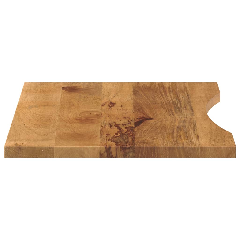 vidaXL Blat biurka, z wycięciem, 90x60x2,5 cm, surowe drewno mango