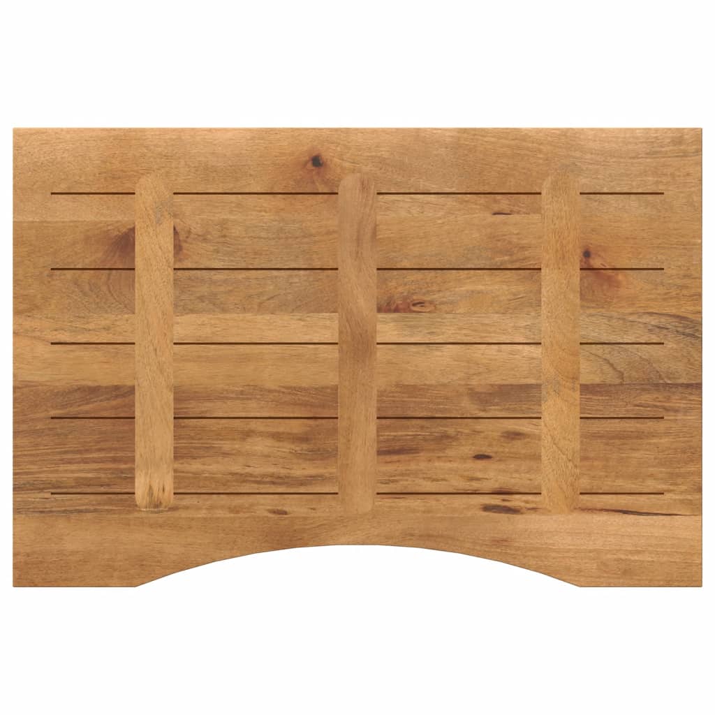 vidaXL Blat biurka, z wycięciem, 90x60x2,5 cm, surowe drewno mango