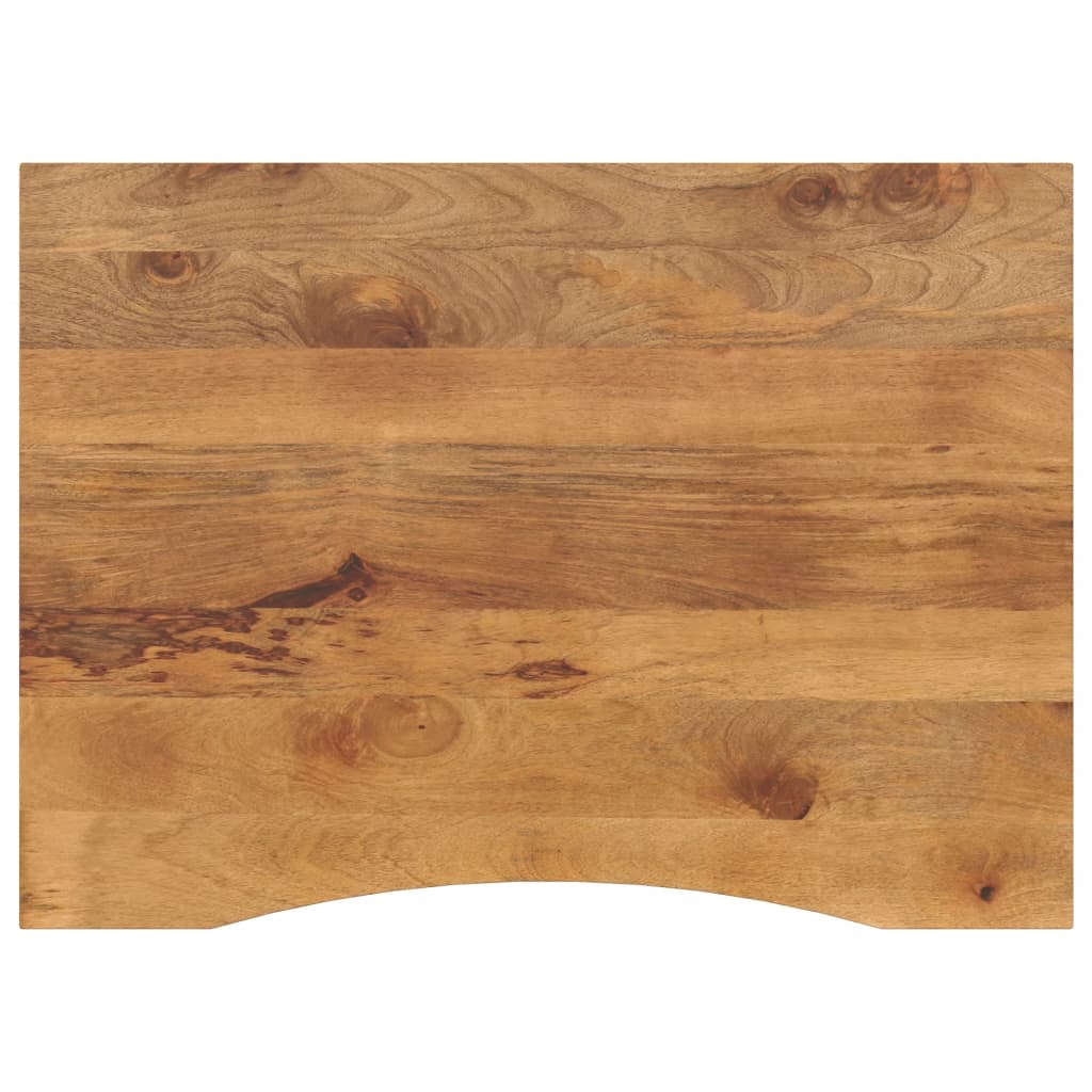 vidaXL Blat biurka, z wycięciem, 100x80x2,5 cm, surowe drewno mango