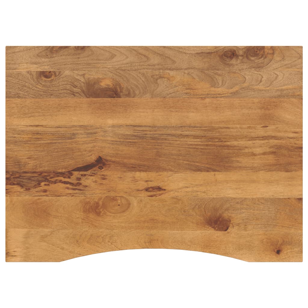 vidaXL Blat biurka, z wycięciem, 110x80x2,5 cm, surowe drewno mango
