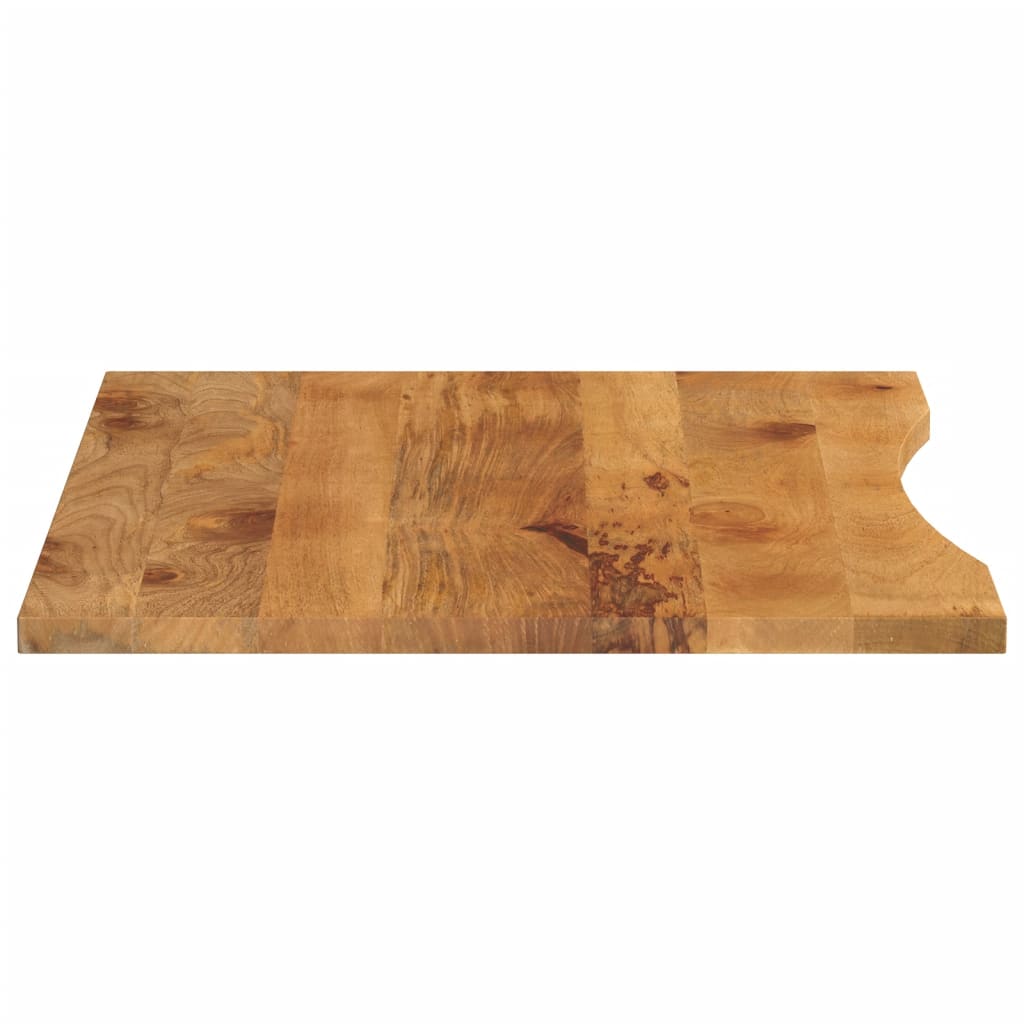 vidaXL Blat biurka, z wycięciem, 110x80x2,5 cm, surowe drewno mango