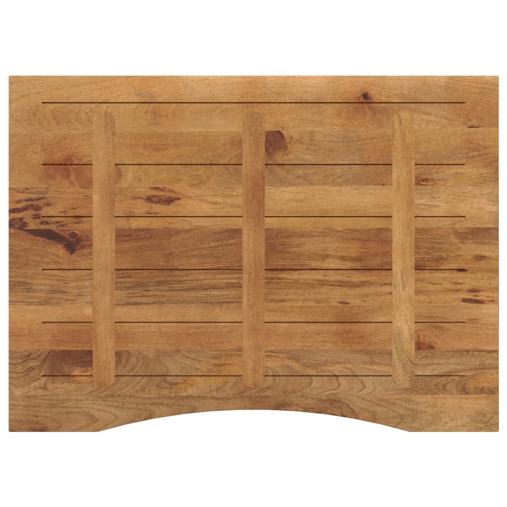vidaXL Blat biurka, z wycięciem, 110x80x2,5 cm, surowe drewno mango