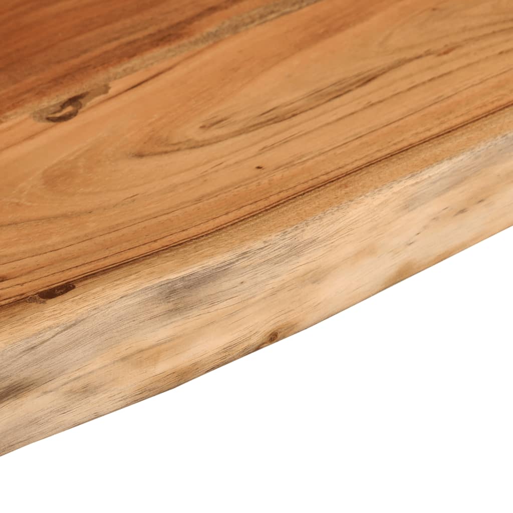 vidaXL Półka ścienna, 50x20x2,5 cm, drewno akacjowe, naturalna krawędź
