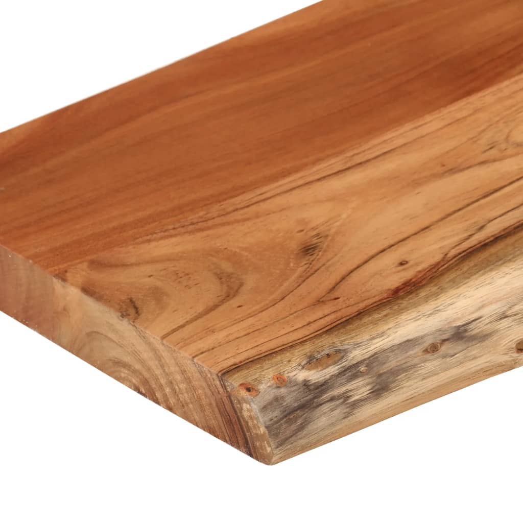 vidaXL Półka ścienna, 50x20x2,5 cm, drewno akacjowe, naturalna krawędź