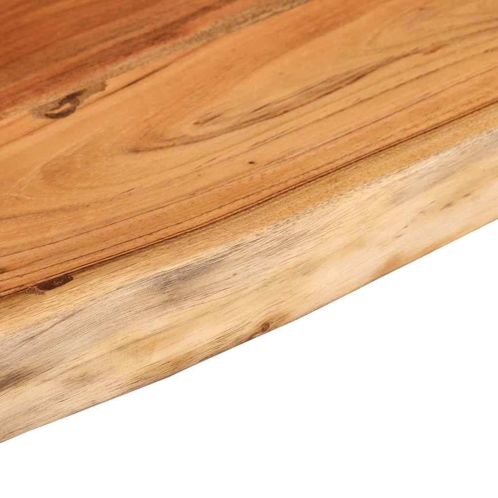 vidaXL Półka ścienna, 80x20x2,5 cm, drewno akacjowe, naturalna krawędź