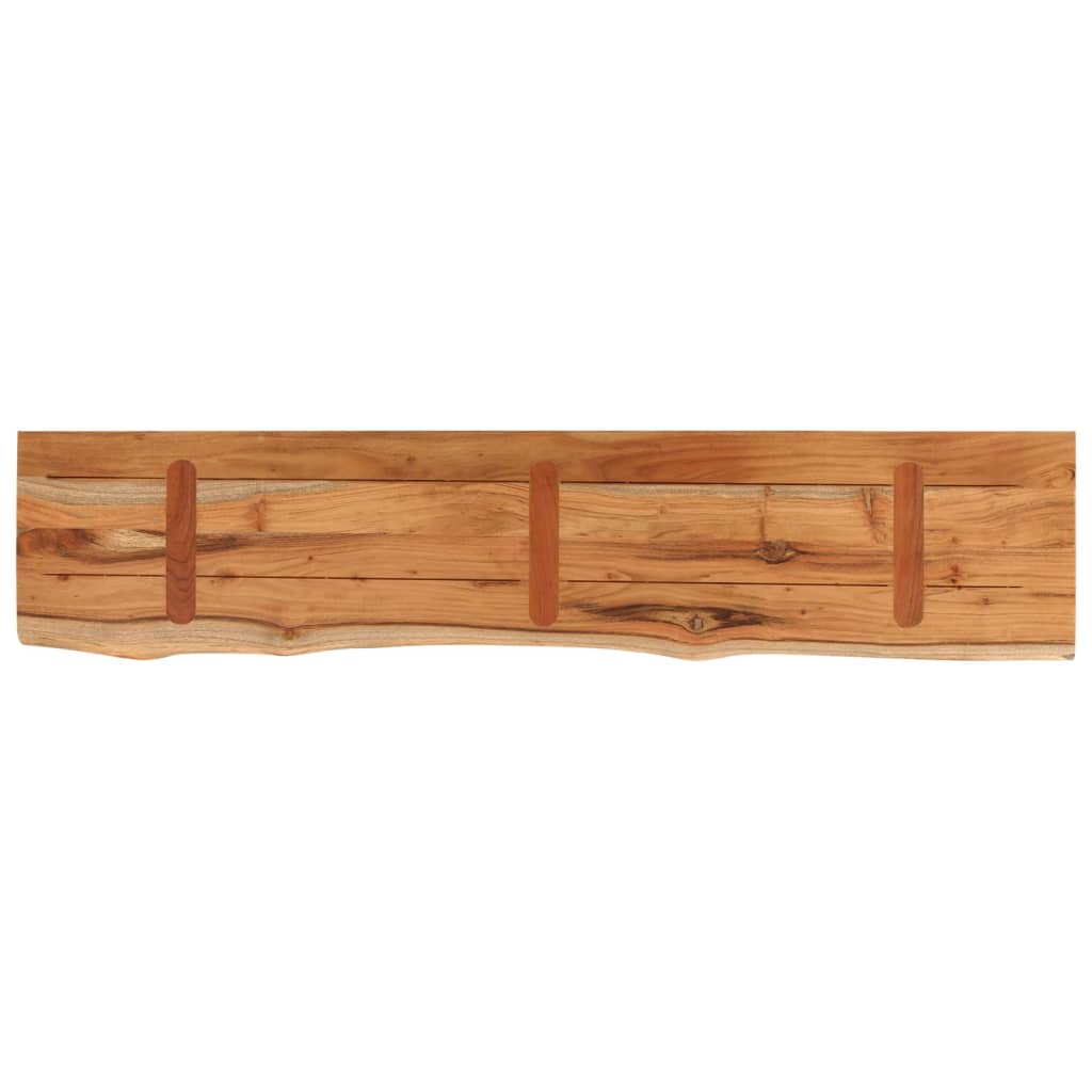 vidaXL Blat stołu, 140x30x2,5 cm, drewno akacjowe, naturalna krawędź