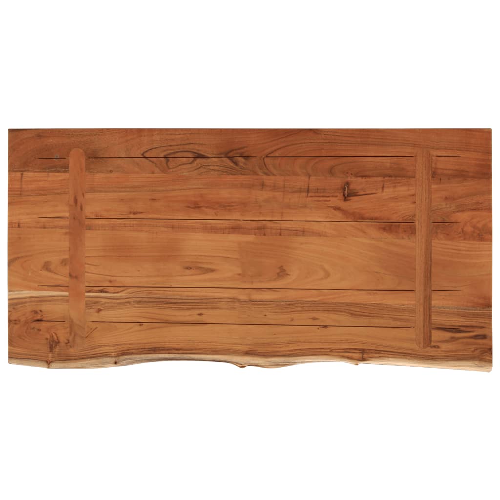 vidaXL Blat do stołu, 80x40x2,5 cm, drewno akacjowe, naturalna krawędź