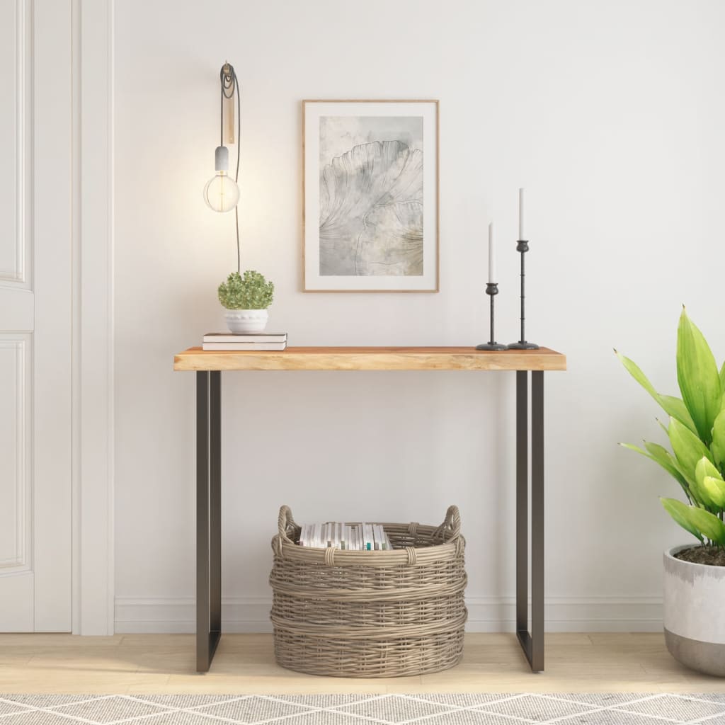 vidaXL Blat do stołu, 100x40x2,5cm, drewno akacjowe, naturalna krawędź