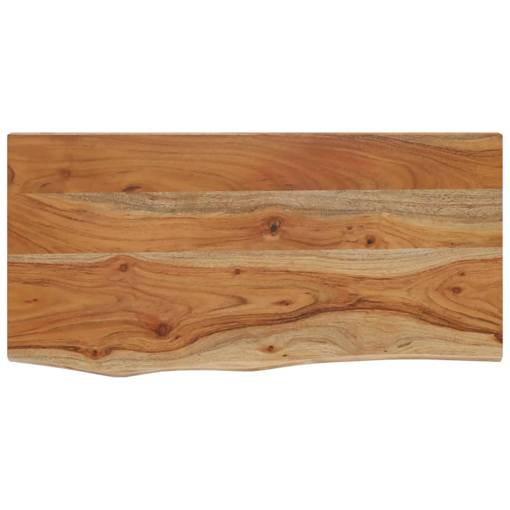 vidaXL Półka ścienna, 40x20x3,8 cm, drewno akacjowe, naturalna krawędź
