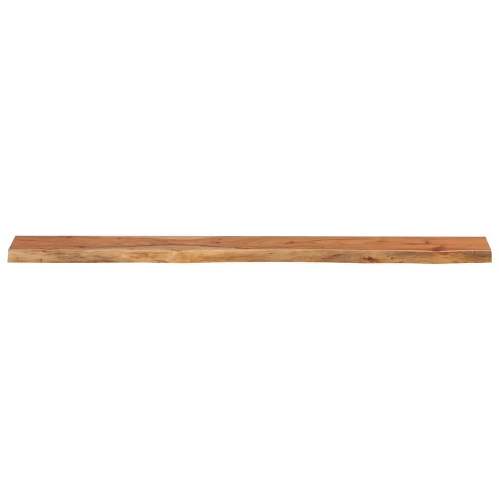 vidaXL Półka ścienna, 140x20x3,8cm, drewno akacjowe, naturalna krawędź