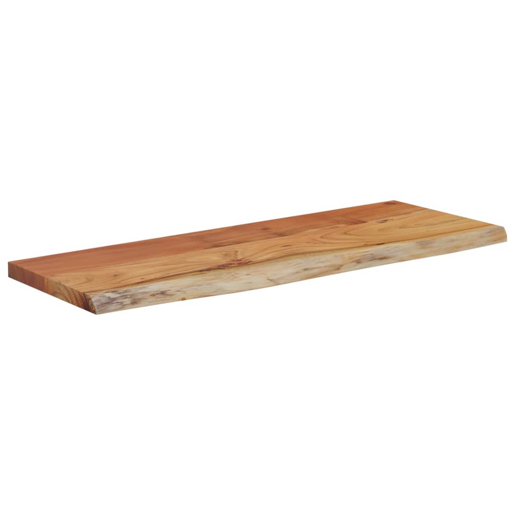 vidaXL Półka ścienna, 80x30x3,8 cm, drewno akacjowe, naturalna krawędź