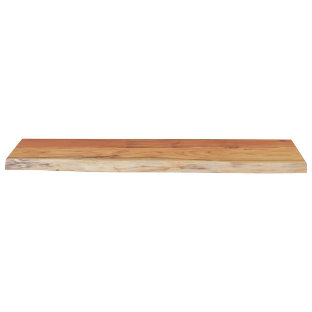 vidaXL Półka ścienna, 80x30x3,8 cm, drewno akacjowe, naturalna krawędź