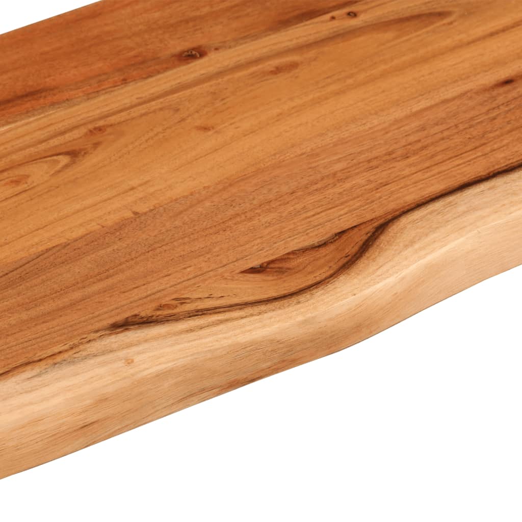 vidaXL Półka ścienna, 90x30x3,8 cm, drewno akacjowe, naturalna krawędź