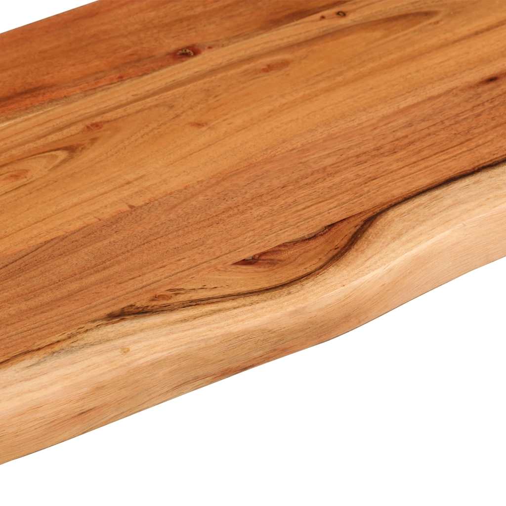 vidaXL Półka ścienna, 100x30x3,8cm, drewno akacjowe, naturalna krawędź