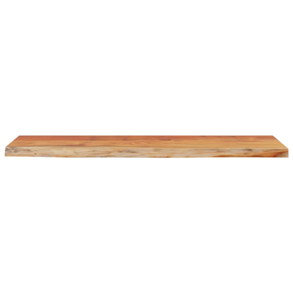 vidaXL Półka ścienna, 120x30x3,8cm, drewno akacjowe, naturalna krawędź